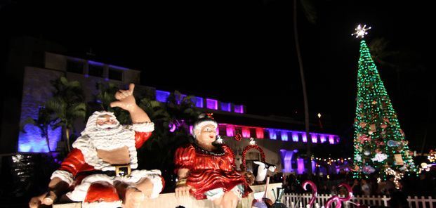 ハワイ・ダウンタウンのクリスマスシーズン